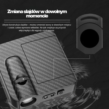 LumiCast™ - Projektor z logiem pojazdu